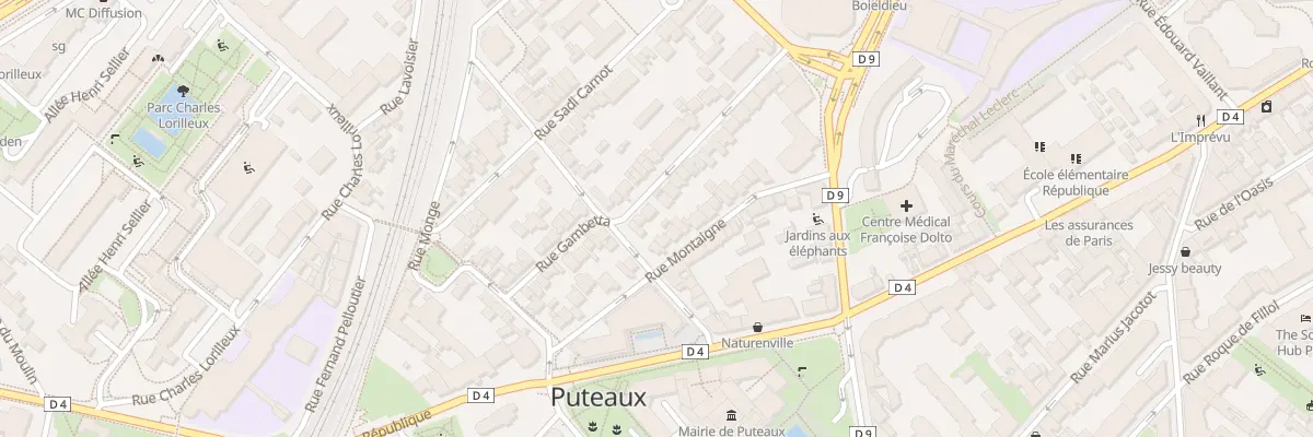 Plan du 26 Rue Gambetta à Puteaux