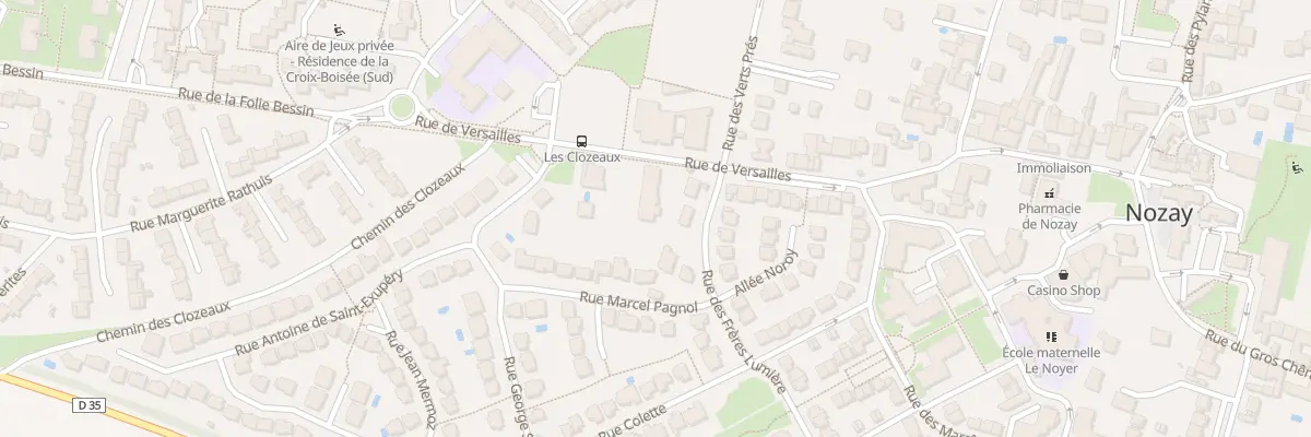 Plan du 34 Rue de Versailles à Nozay