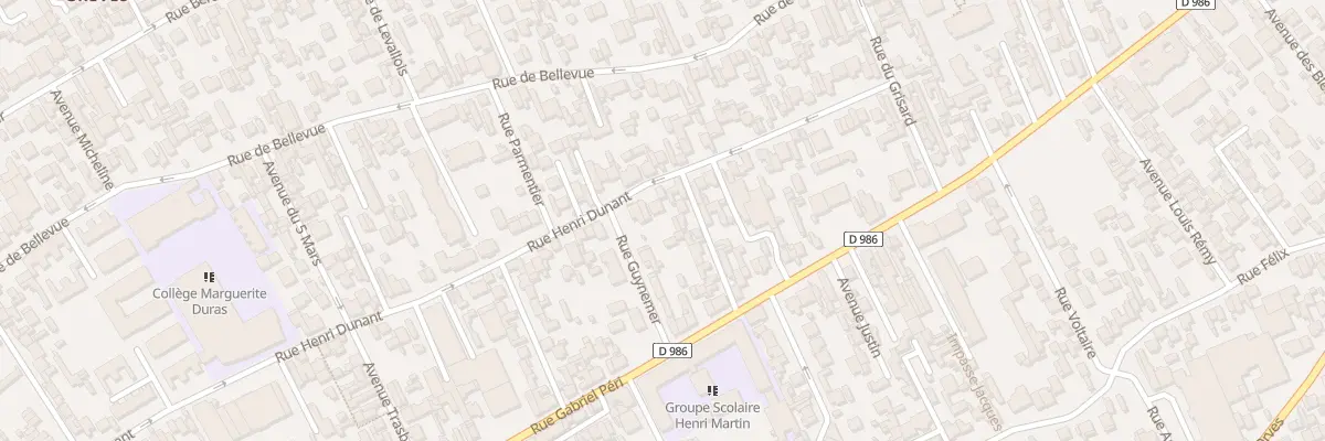 Plan du 57 Rue Henri Dunant à Colombes