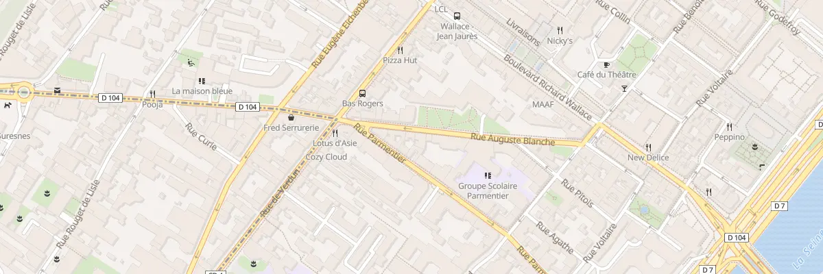 Plan du 29 Rue Auguste Blanche à Puteaux