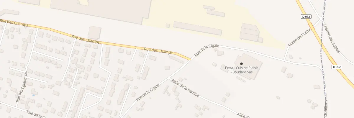 Plan du 102 Rue des Champs à Châteauneuf-sur-Loire