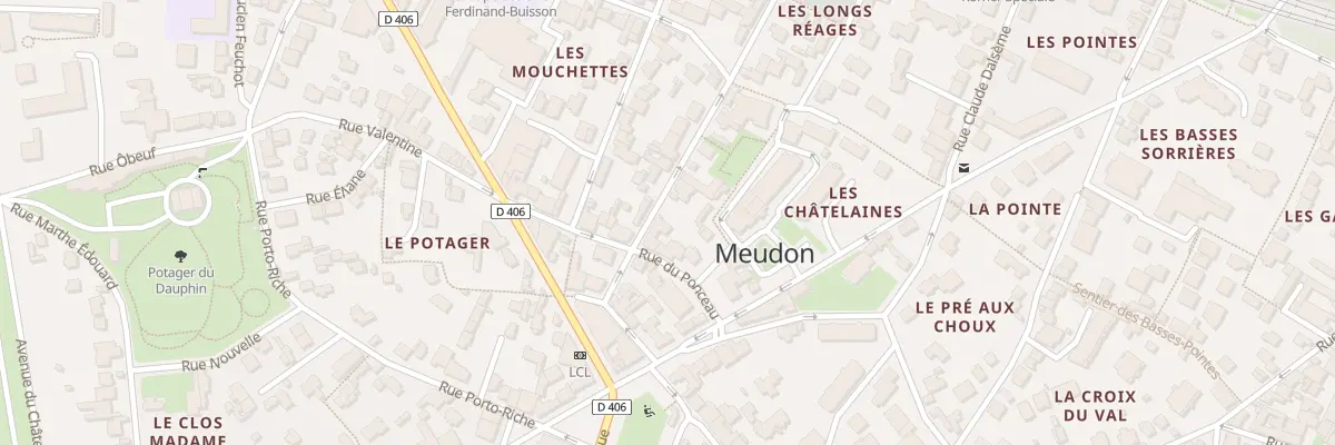 Plan du 6 Av de la Paix à Meudon