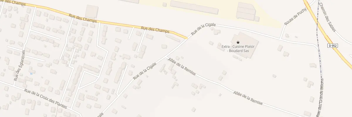 Plan du 90 Rue de la Cigale à Châteauneuf-sur-Loire