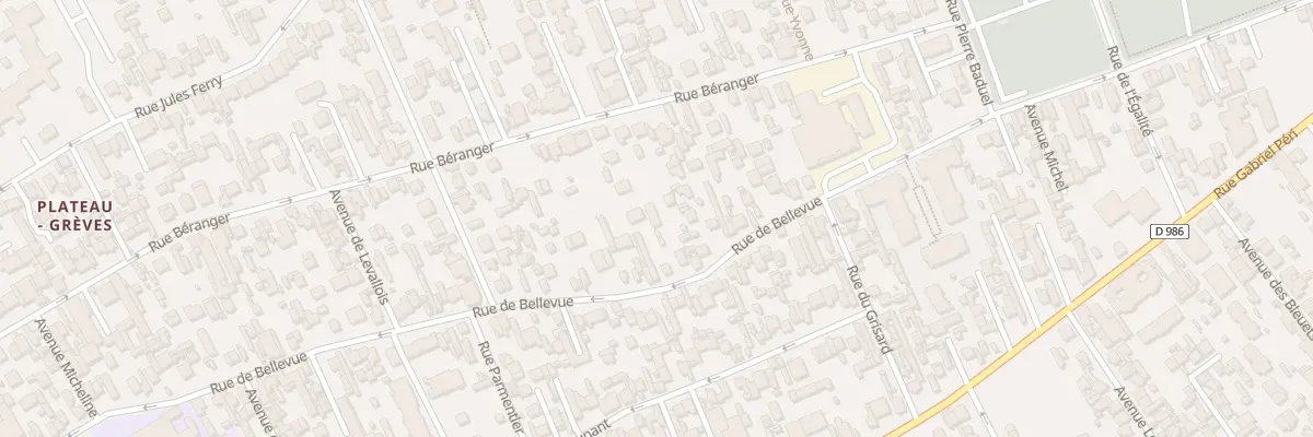 Plan du 64 Rue de Bellevue à Colombes
