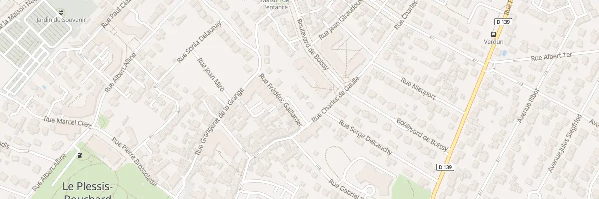 Plan du 83T Rue Charles de Gaulle au Plessis-Bouchard