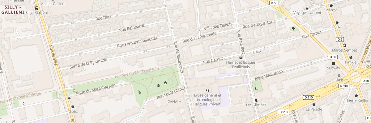 Plan du 153 Rue de Billancourt à Boulogne-Billancourt