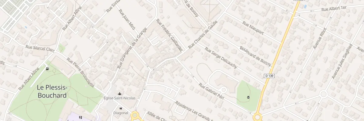Plan du 1 Rue Gabriel Péri au Plessis-Bouchard