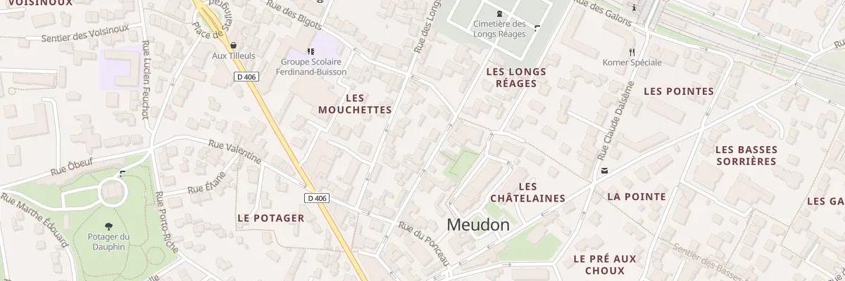 Plan du 11 Av de la Paix à Meudon