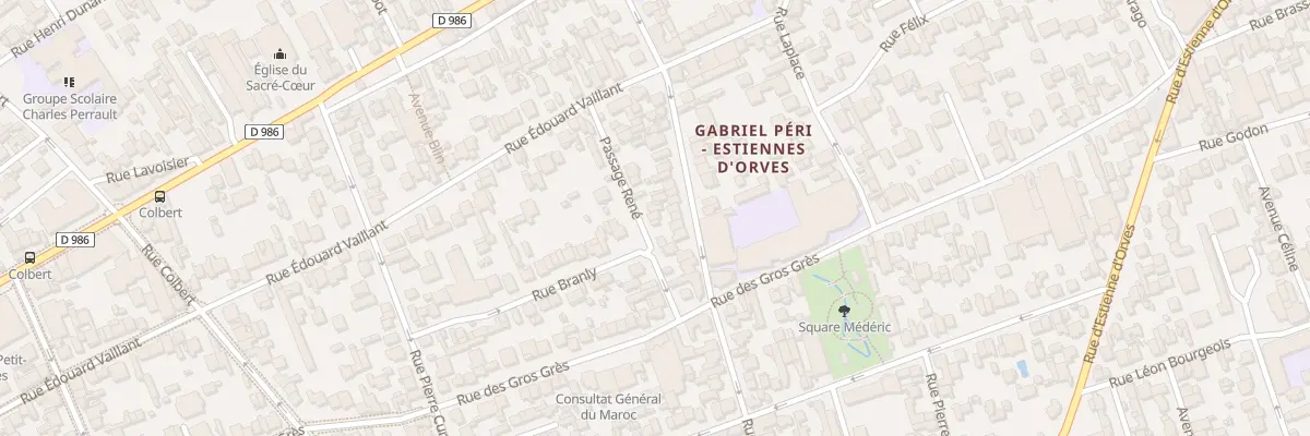 Plan du 22 Pas Rene à Colombes