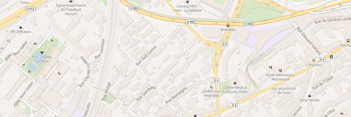 Plan du 43 Rue Gambetta à Puteaux