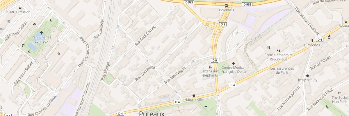 Plan du 34 Rue Gambetta à Puteaux