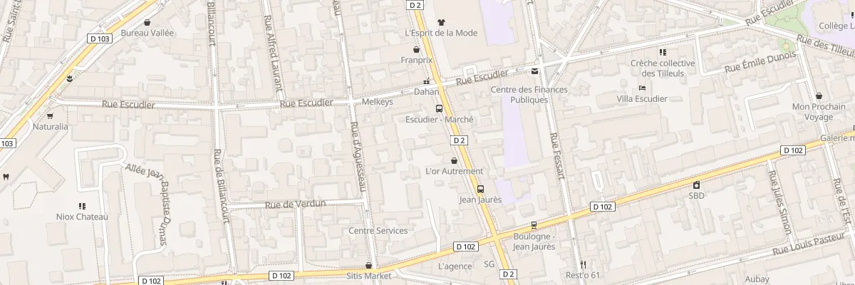 Plan du 30 Bd Jean Jaurès à Boulogne-Billancourt