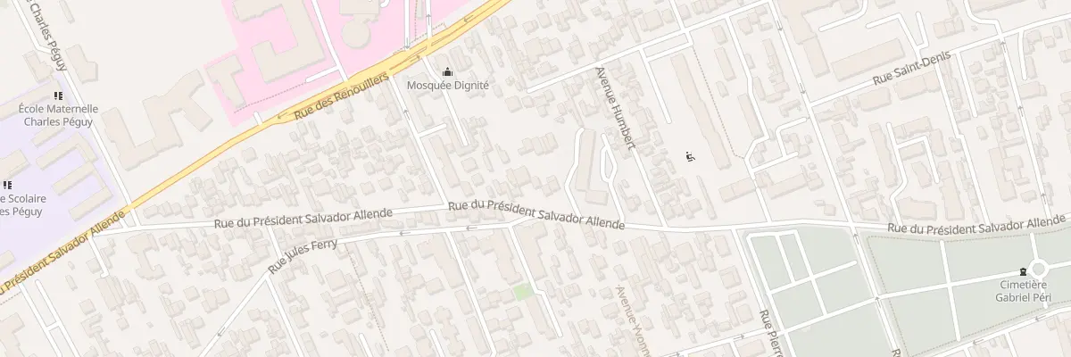 Plan du 164 Rue du Pdt Salvador Allende à Colombes