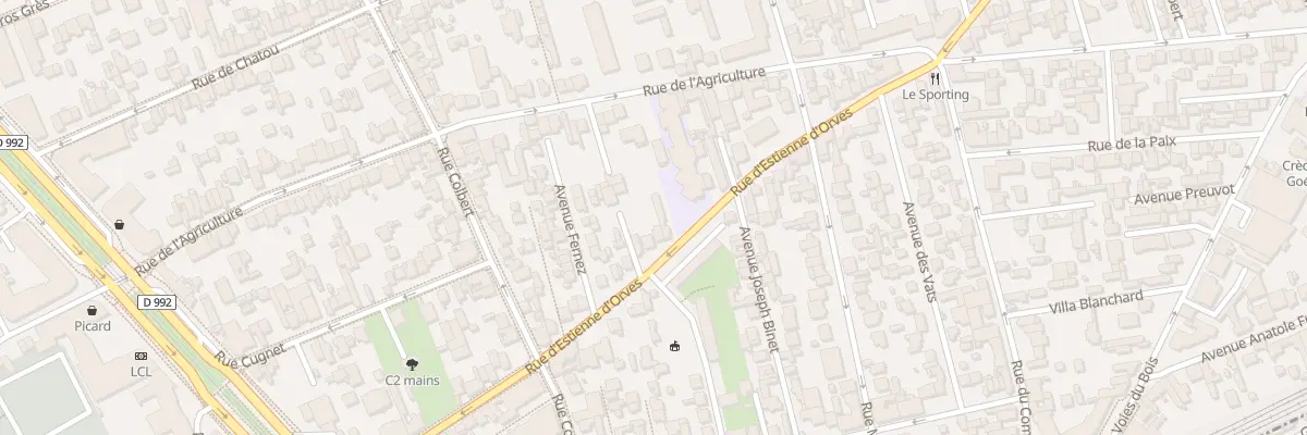 Plan du 296 Rue d’Estienne d’Orves à Colombes
