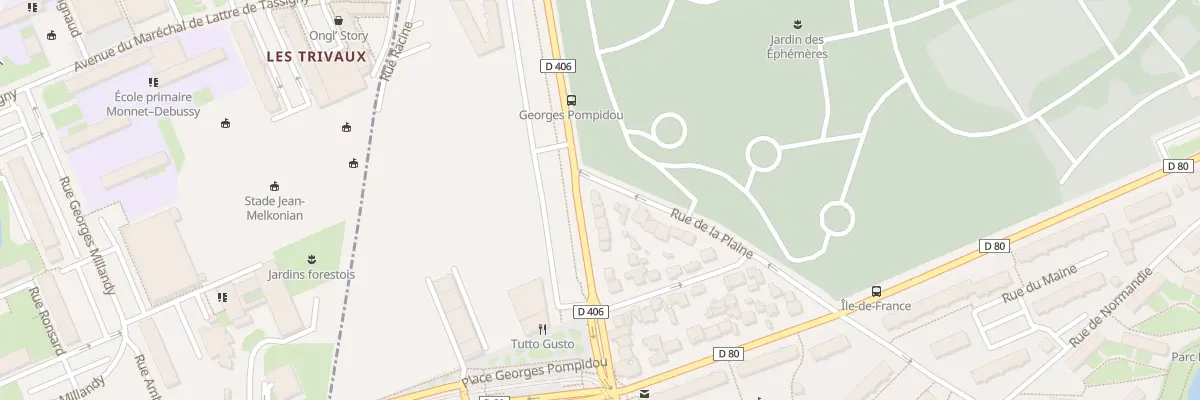 Plan du 94 Rte du Pavé Blanc à Clamart