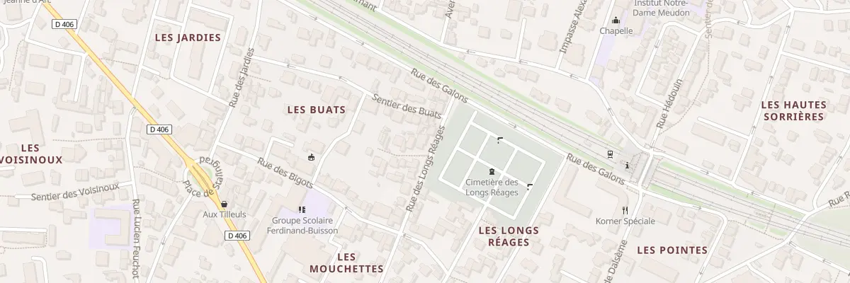 Plan du 43 Rue des Longs Réages à Meudon