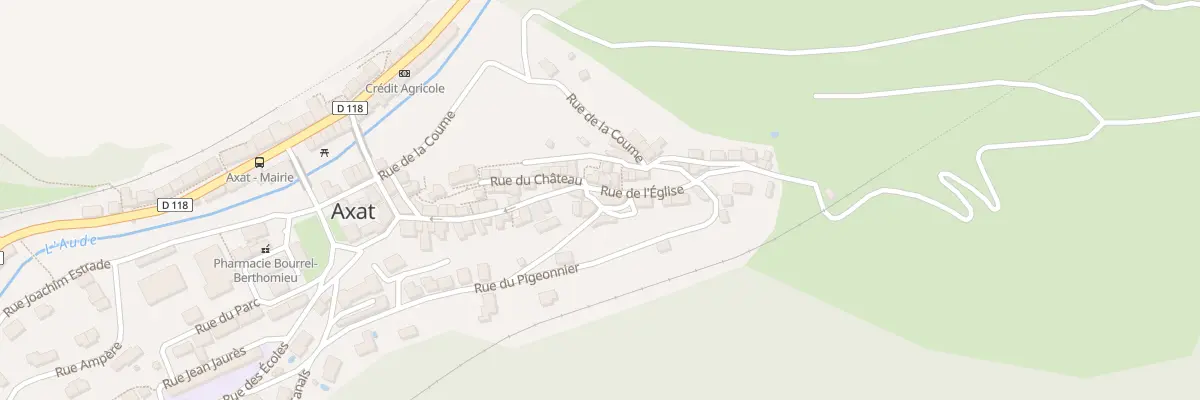 Plan du 8 Rue du Calvaire à Axat