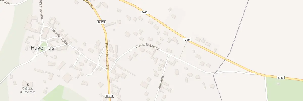 Plan du 14 Rue de la Bassée à Havernas