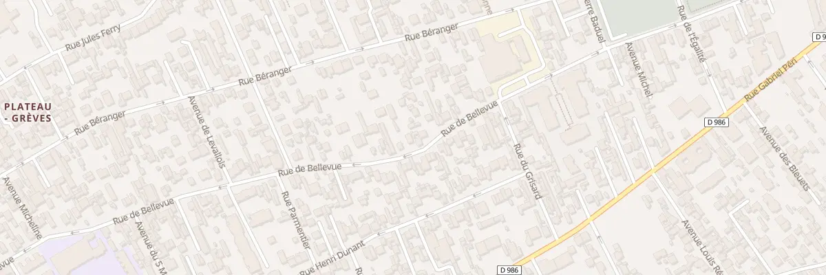 Plan du 60 Rue de Bellevue à Colombes