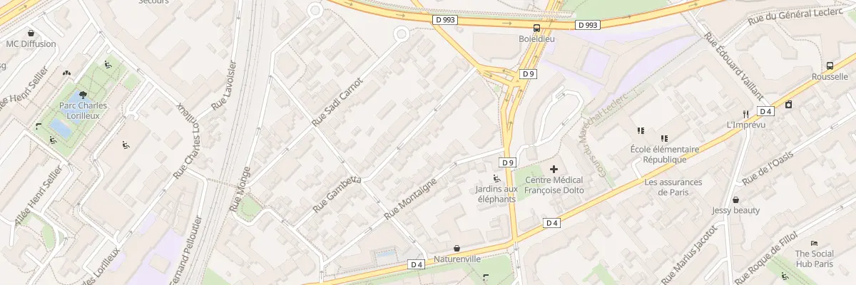 Plan du 40 Rue Gambetta à Puteaux