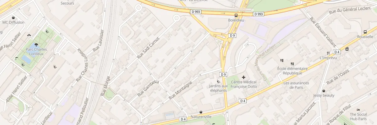 Plan du 42 Rue Gambetta à Puteaux