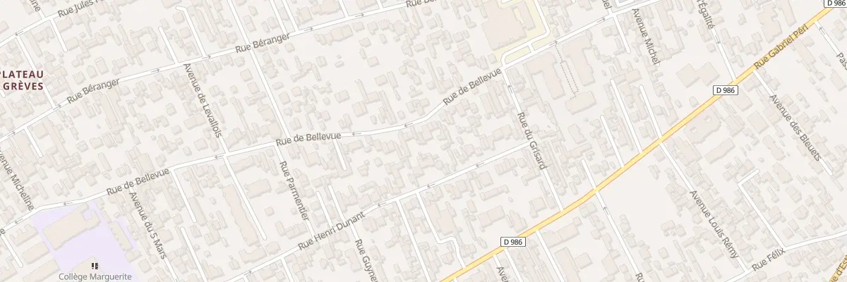 Plan du 149 Rue de Bellevue à Colombes