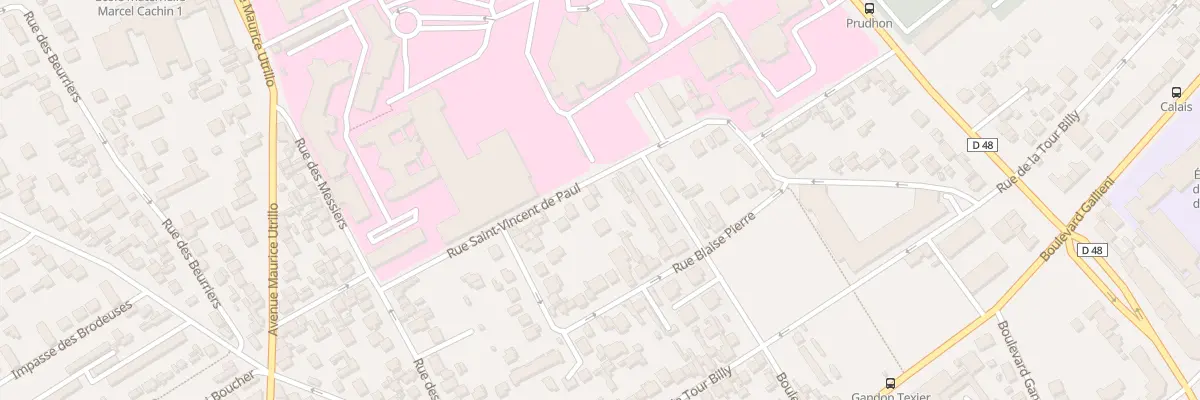 Plan du 1B Rue Saint Vincent de Paul à Argenteuil