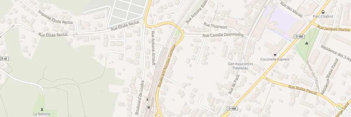 Plan du 7 Bd Nicolas Samson à Palaiseau