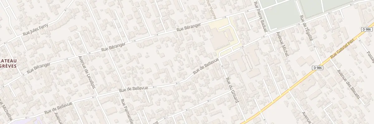 Plan du 54 Rue de Bellevue à Colombes