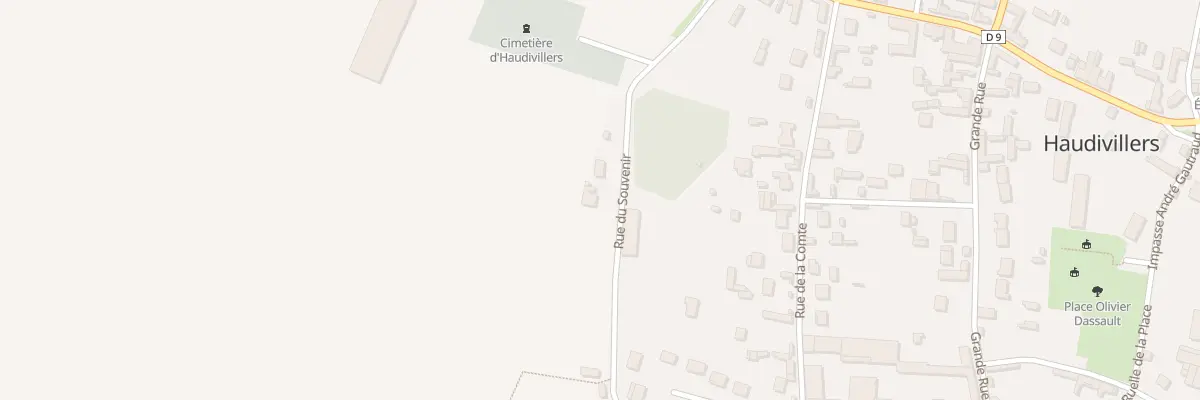 Plan du 6 Rue du Souvenir à Haudivillers