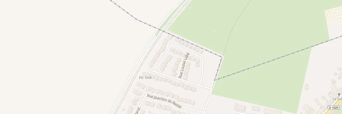 Plan du 28 Rue Louise Labé à Salouël