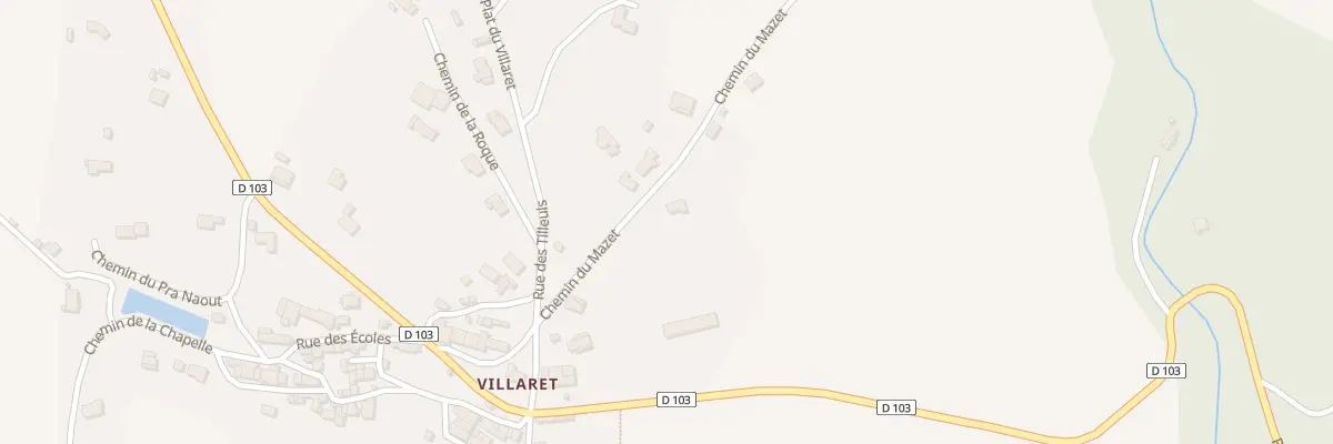 Plan du 2 Che du Mazet à Brousses-et-Villaret
