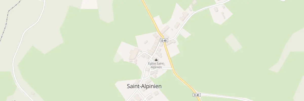 Plan du 12 Rue Grande Rue à Saint-Alpinien