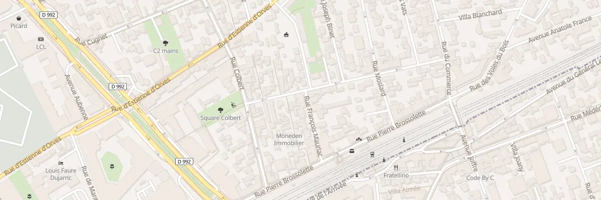Plan du 2 Rue François Mauriac à Colombes
