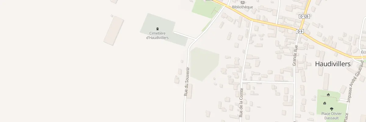 Plan du 2 Rue du Souvenir à Haudivillers