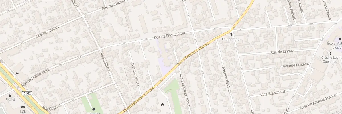 Plan du 284 Rue d’Estienne d’Orves à Colombes