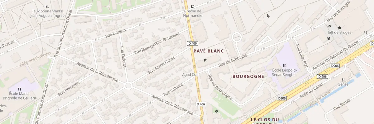 Plan du 27 Rte du Pavé Blanc à Clamart