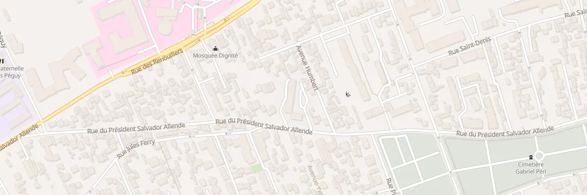 Plan du 148 Rue du Pdt Salvador Allende à Colombes