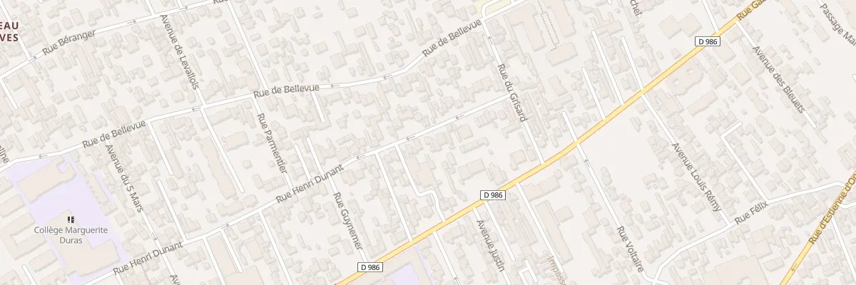 Plan du 29 Rue Henri Dunant à Colombes