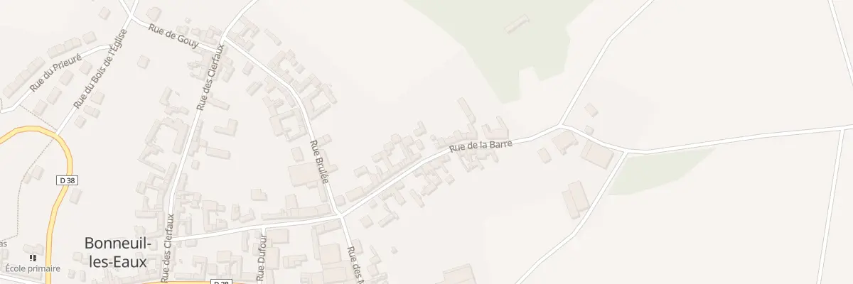 Plan du 15 Rue de la Barre à Bonneuil-les-Eaux