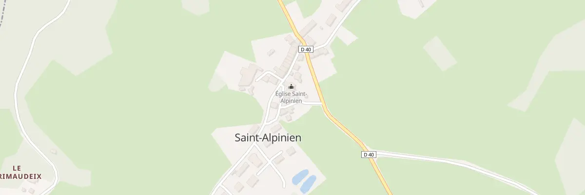 Plan du 9 Rue Grande Rue à Saint-Alpinien