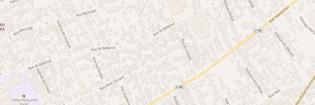 Plan du 22 Rue Henri Dunant à Colombes