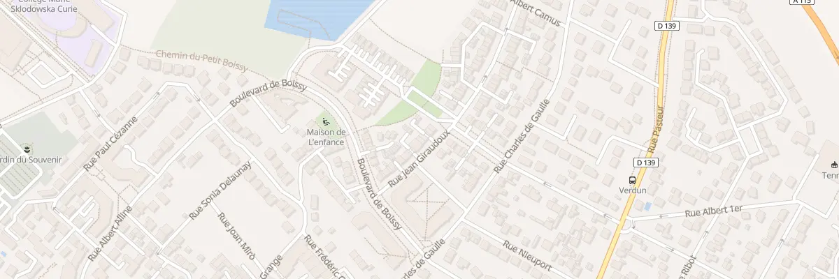 Plan du 13 Rue Jean Giraudoux au Plessis-Bouchard
