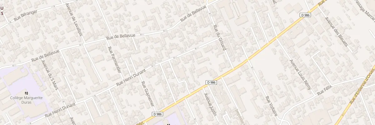 Plan du 27 Rue Henri Dunant à Colombes