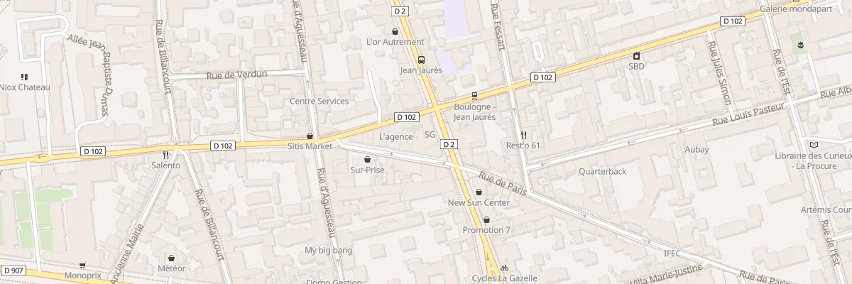 Plan du 118 Rue de Paris à Boulogne-Billancourt