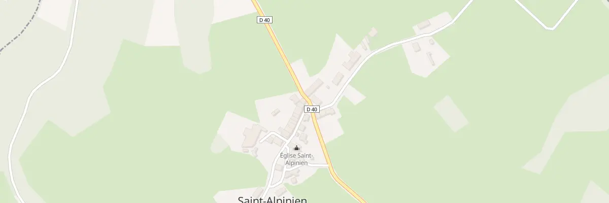 Plan du 2 Rue Grande Rue à Saint-Alpinien