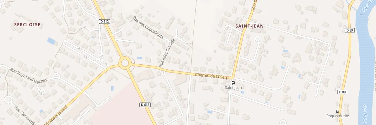 Plan du 14 Che de la Serp à Castres