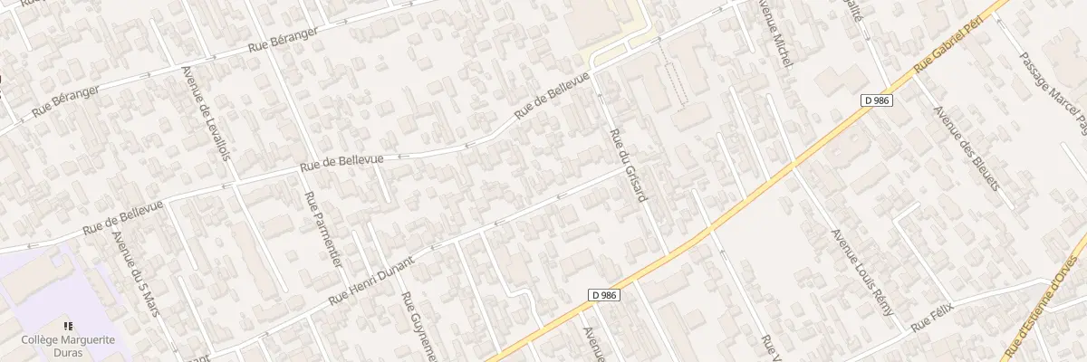 Plan du 20 Rue Henri Dunant à Colombes