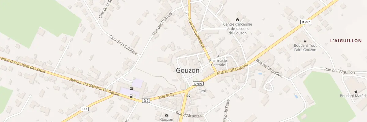 Plan du 21 Pl de l’Église à Gouzon