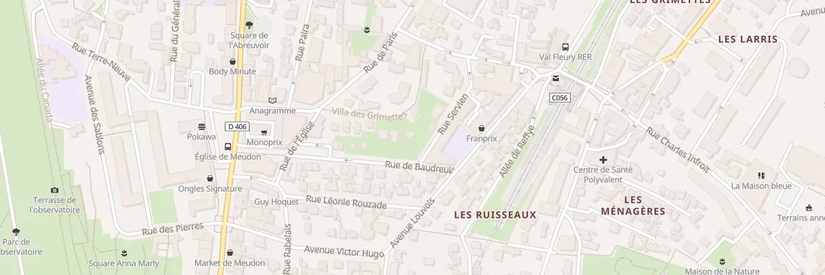 Plan du 6 Rue de Baudreuil à Meudon